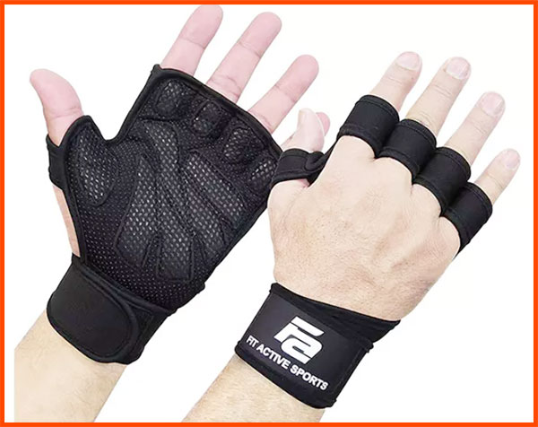 Full Palm Protection & Extra Grip Fitactive new ventilated crossfit glove