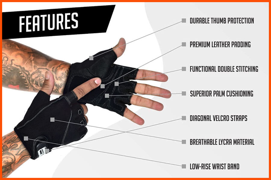 Common Features natural grip for crossfit gloves