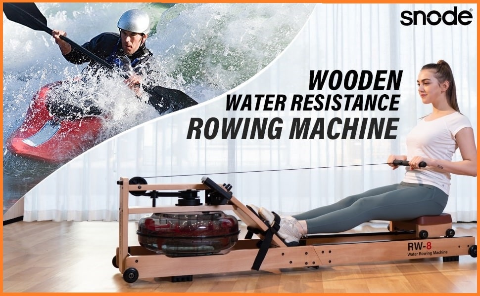 Make Fitness Fun With SNODE's Wood Foldable Water Rowing Machine Review Home Use
